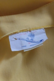 Cut-out yellow tunic Blouse