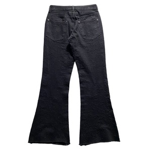 2018AW MM6 destroy flair denim pants
