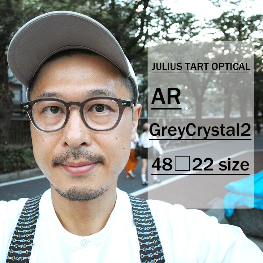 JULIUS TART OPTICAL / AR / ブリッジ:22ｍｍ / GREY CRYSTAL 2 グレー