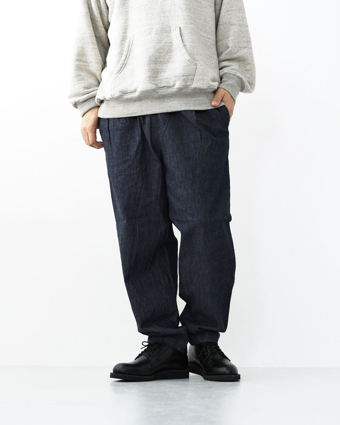 RINEN [リネン] 6オンスノットインディゴテーパードパンツ [R49604-M