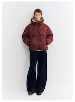 NORYBRAND Hooded Puffy Down Jacket