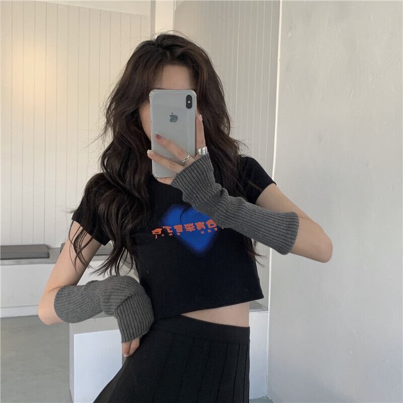 ショートTシャツ プリントロングカジュアルトップス ケッペル40005104250