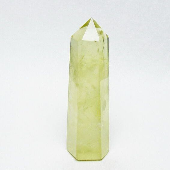 シトリンクォーツ 六角柱 シトリン ポイント 置物 一点物 142-10190