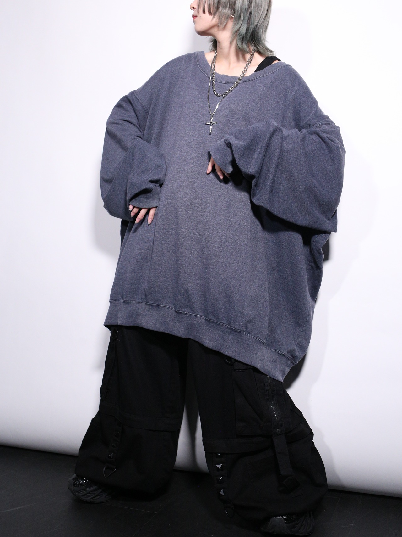 "KING SIZE" XXXXXXL super over silhouette sweatshirt - 3