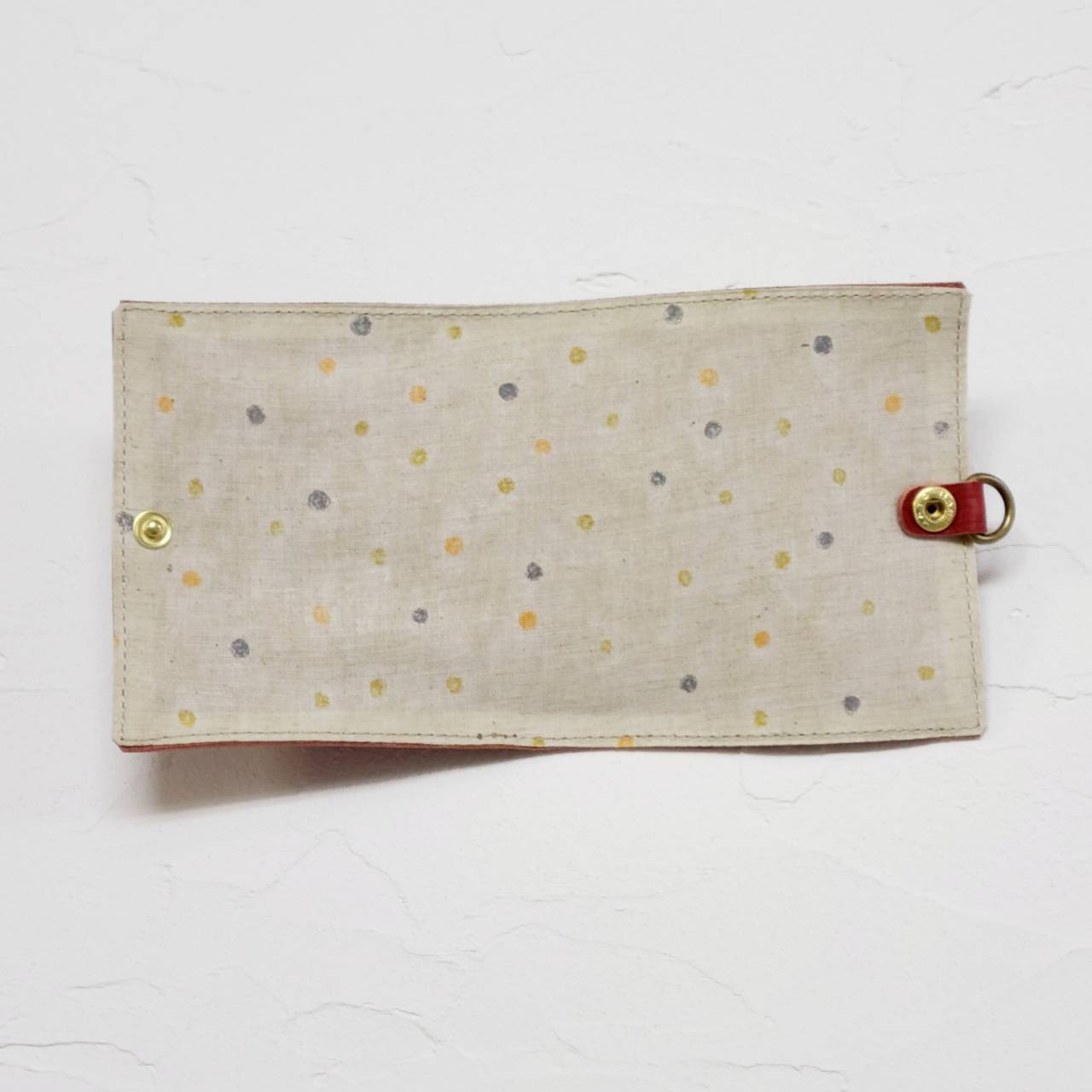 レザーマスクカバー小(カーキ)【HASAMU】 不織布マスク用 裏生地仕様 LeCoeur