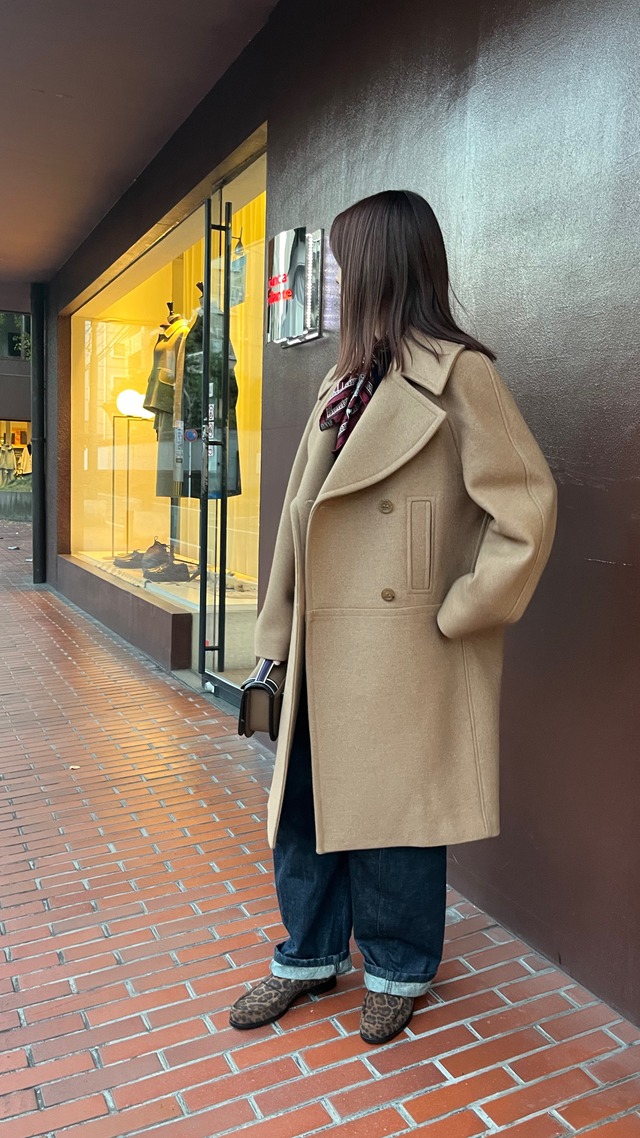 MARTIN GRANT -Pea Coat- :CAMEL,