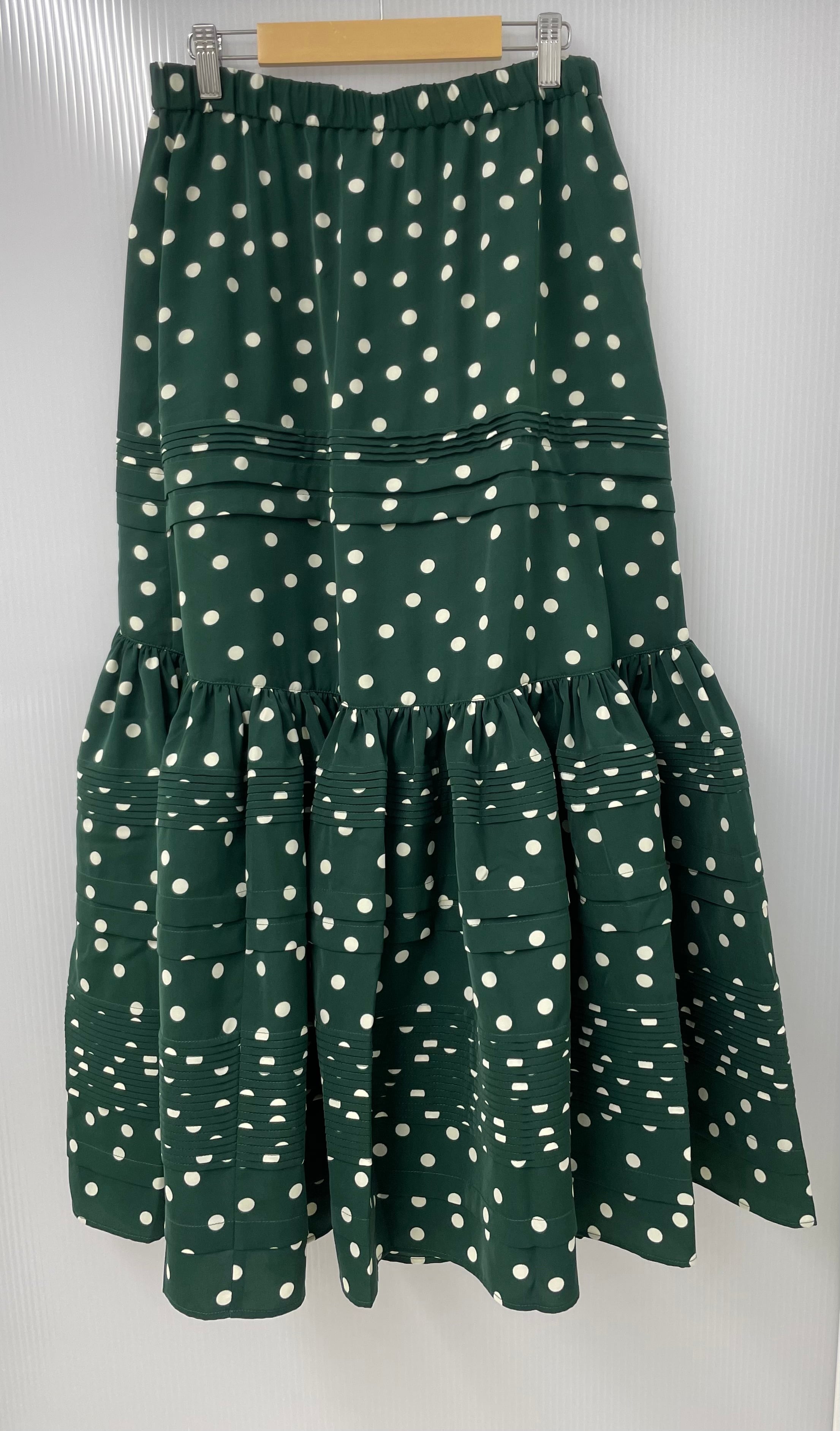 Polka dots Tuck Skirt | RELEVE