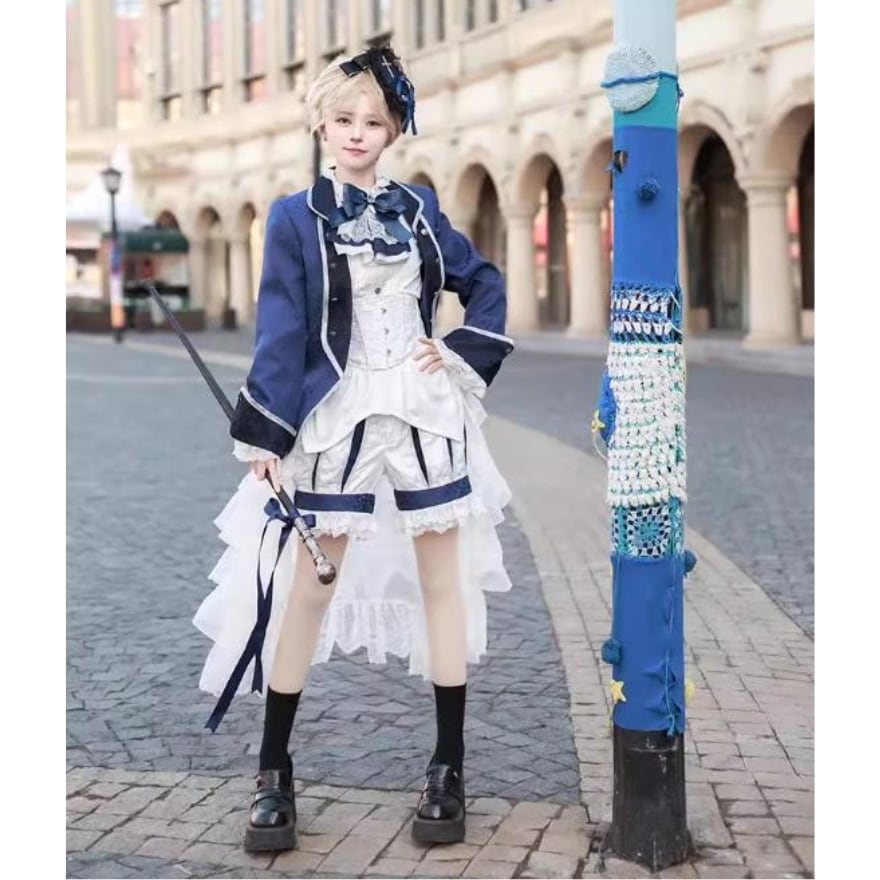 サブカル 服 地雷系 通販 コルセット ウエストカバー 王子系 皇子系