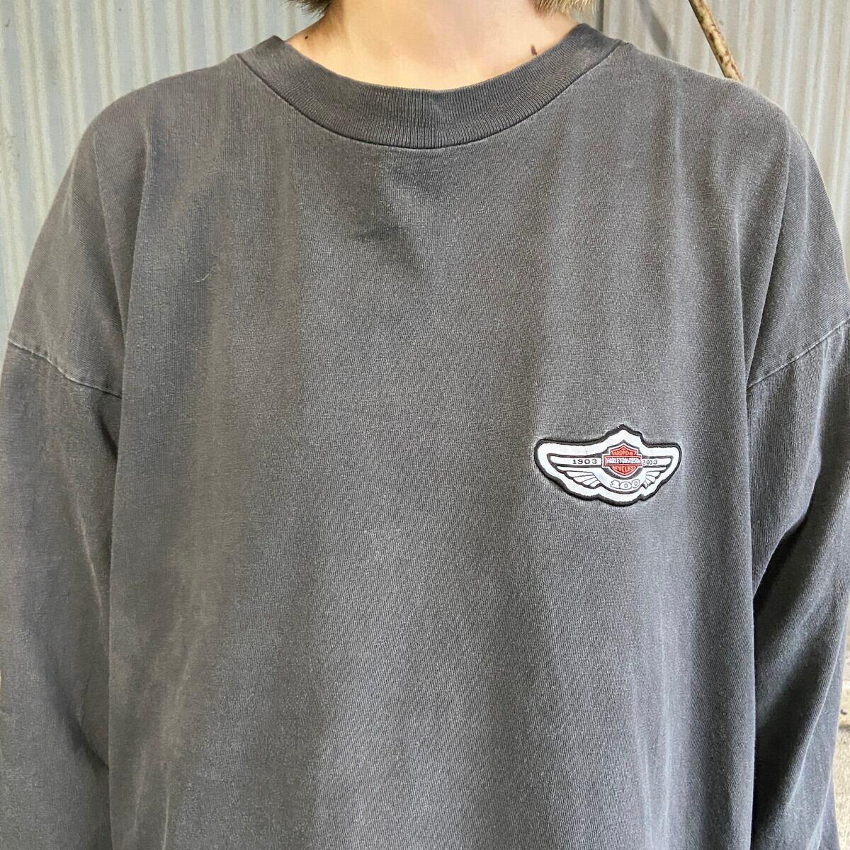 USA製 00年代 Harley-Davidson ハーレーダビッドソン ロングTシャツ