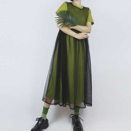 【Tea Tree】メッシュノースリーブワンピース　10253