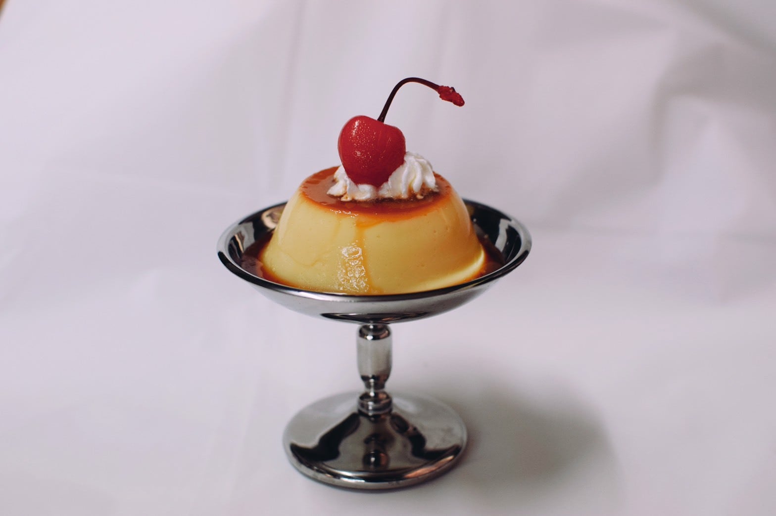 プリンを乗せるとレトロでかわいいアイスカップ（MA 18-8アイスカップ