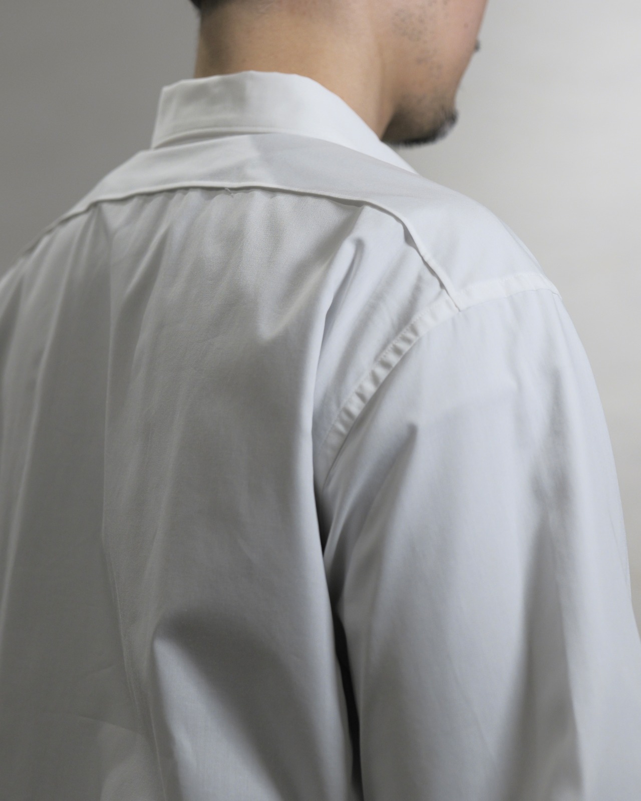 METHO メソ - Single yoke shirt シングルヨークシャツ / White ホワイト / l unisex ユニセックス