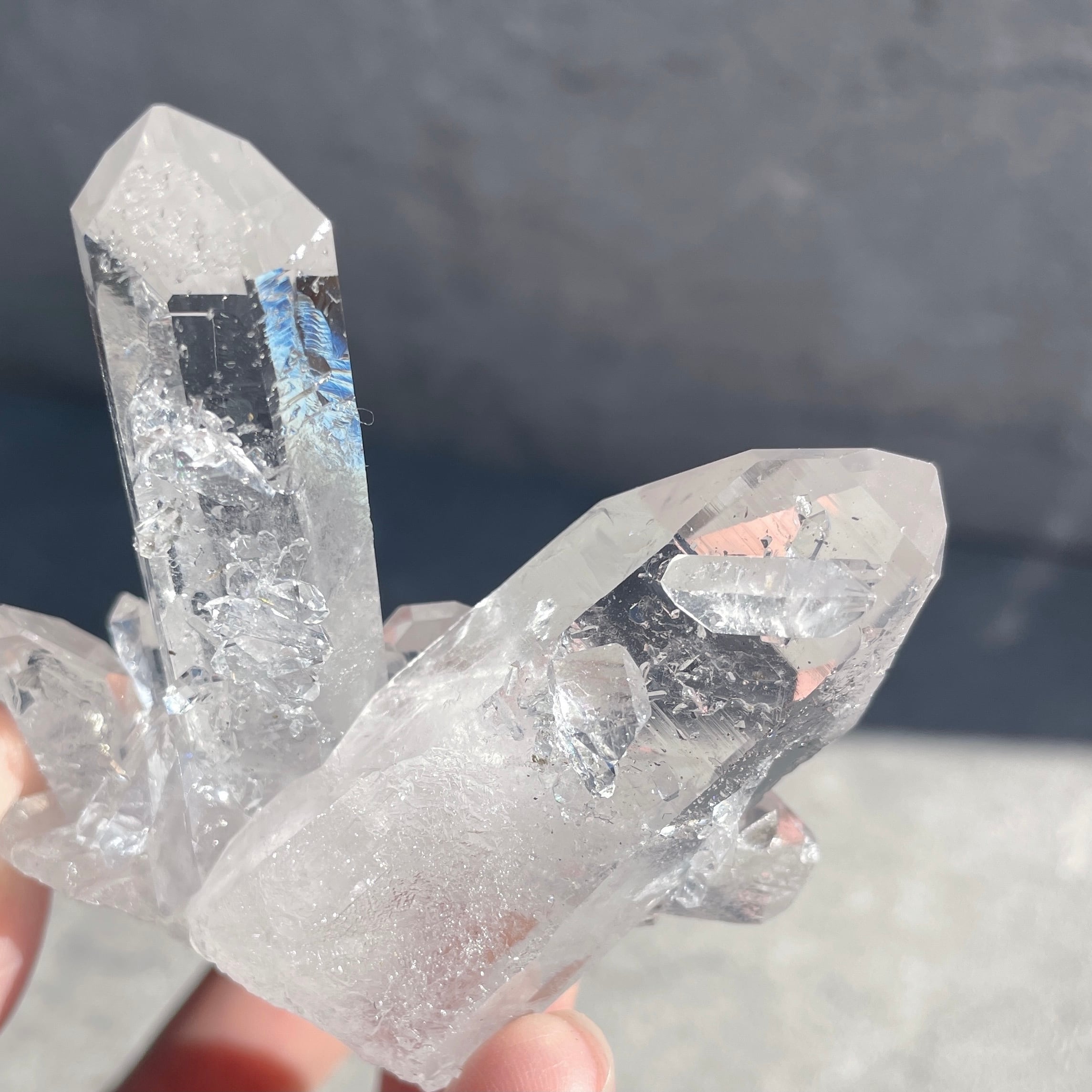 【 美品 高品質 】 水晶 クラスター スターブラリー ビジョンクオーツ ゼコ産水晶 クリアクォーツクラスター65◇スターブラリークォーツ