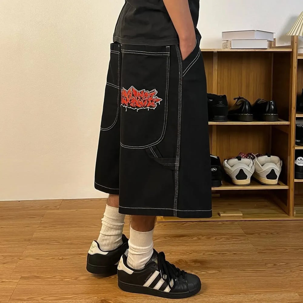 Wexwear-男性用ハイウエストバギージーンズ,トレンディなブランド