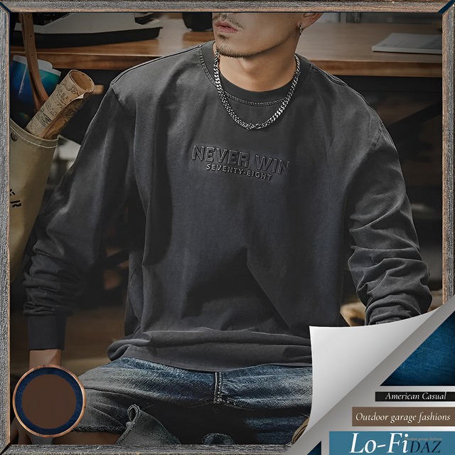 アメリカンスタイル ヘビーウェイト レトロコットンTシャツ 30049