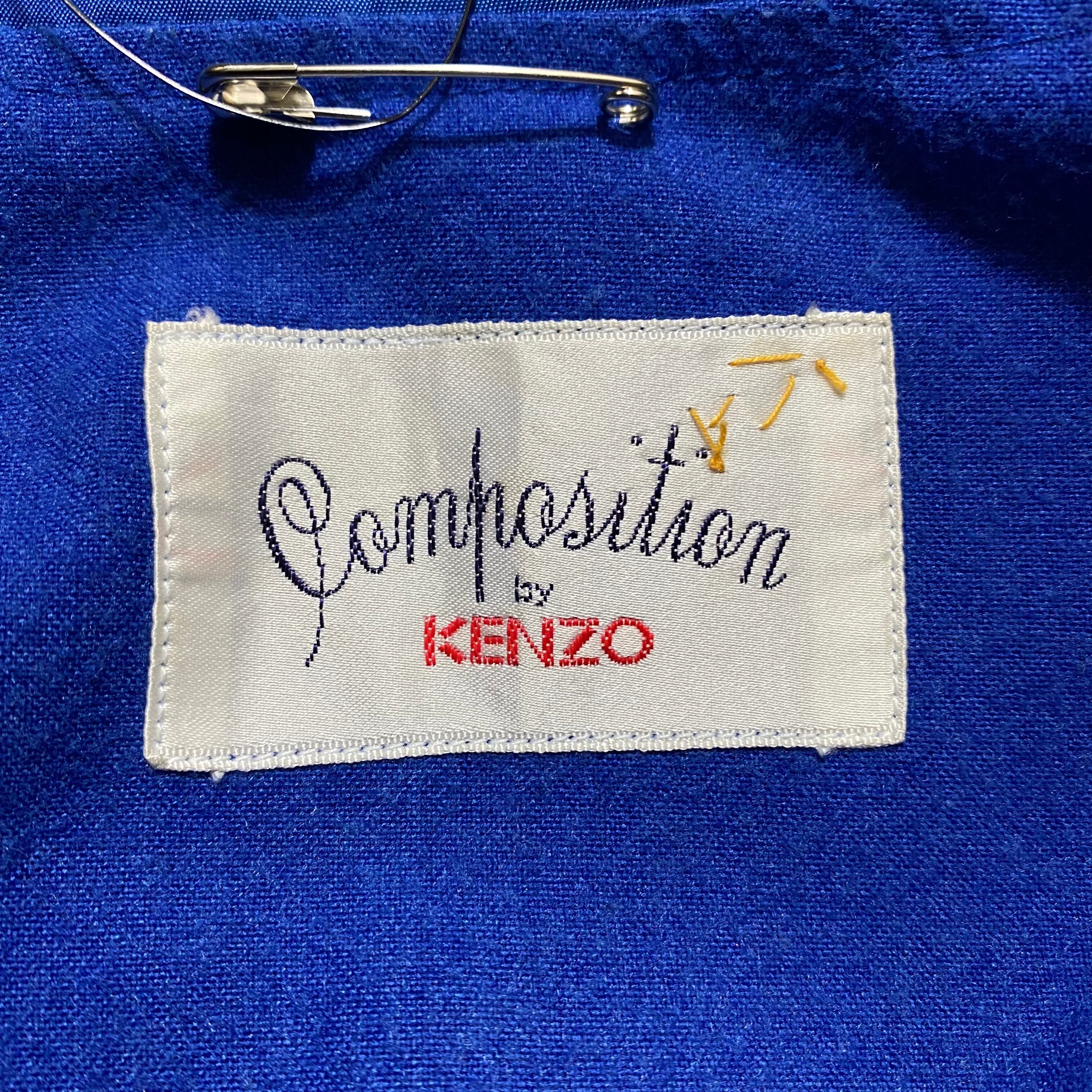 vintage COMPOSITION by KENZO back logo coach jacket | NOIR ONLINE