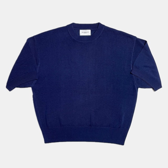 【RAINMAKER】CREW-NECK S/S SWEATER_NAVY