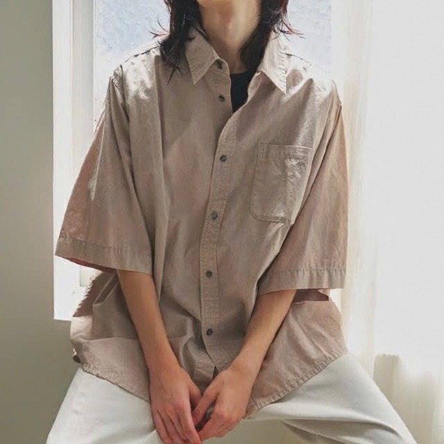 【 Garance et VioLette 】オーバーハーフスリーブシャツ