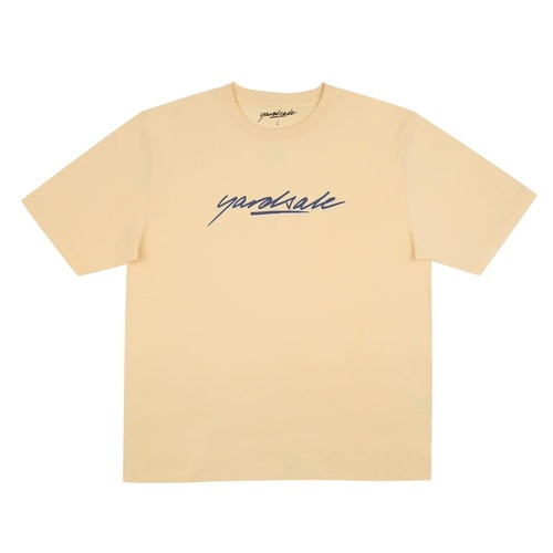 YARDSALE｜Script T-Shirt -Yellow-