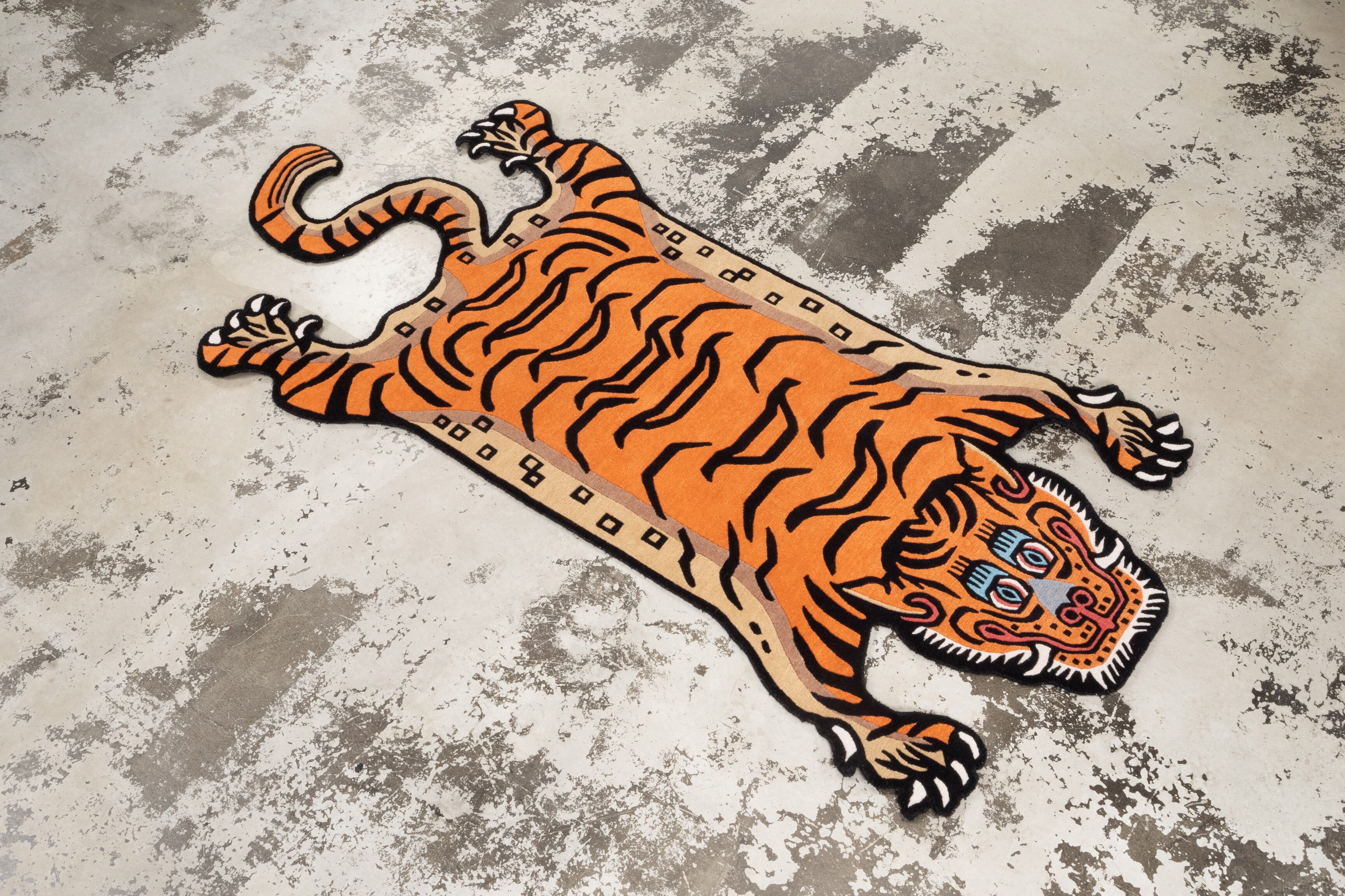 Tibetan Tiger Rug 《Lサイズ•ウール・オリジナル3・トラディショナル