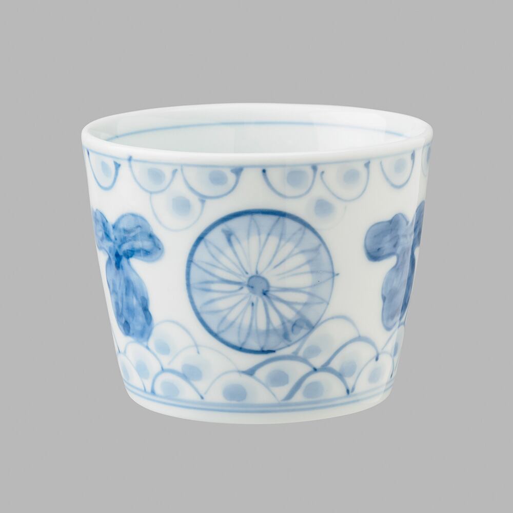 染付菊花文(中)