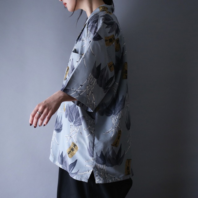 "和" motif full pattern over silhouette h/s shirt