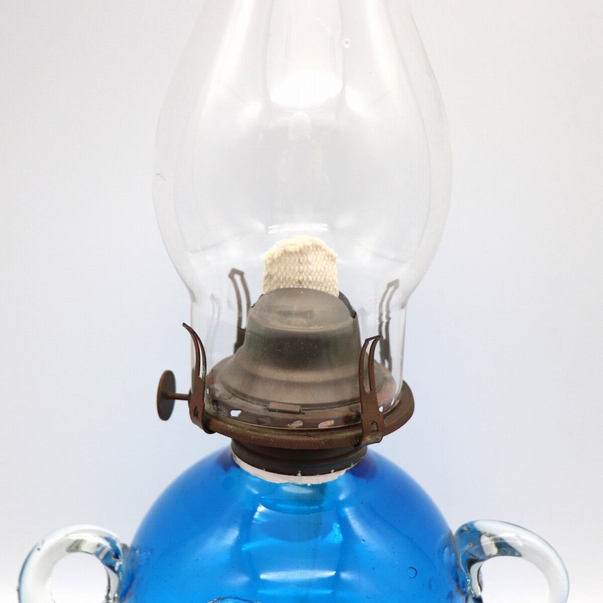 小樽工芸品・北一硝子・オイルランプ・ガラスランプ・No.210410  