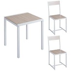 テーブル チェア2脚 【3点セット】 幅70cm ダイニングセット 机 椅子 セット