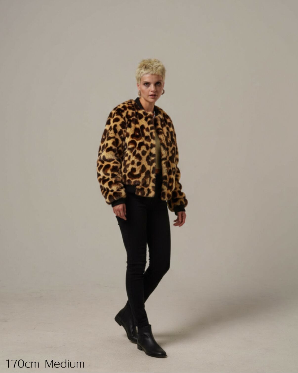 Reversible Fur MA-1 / Leopard | AMBERGLEAM
