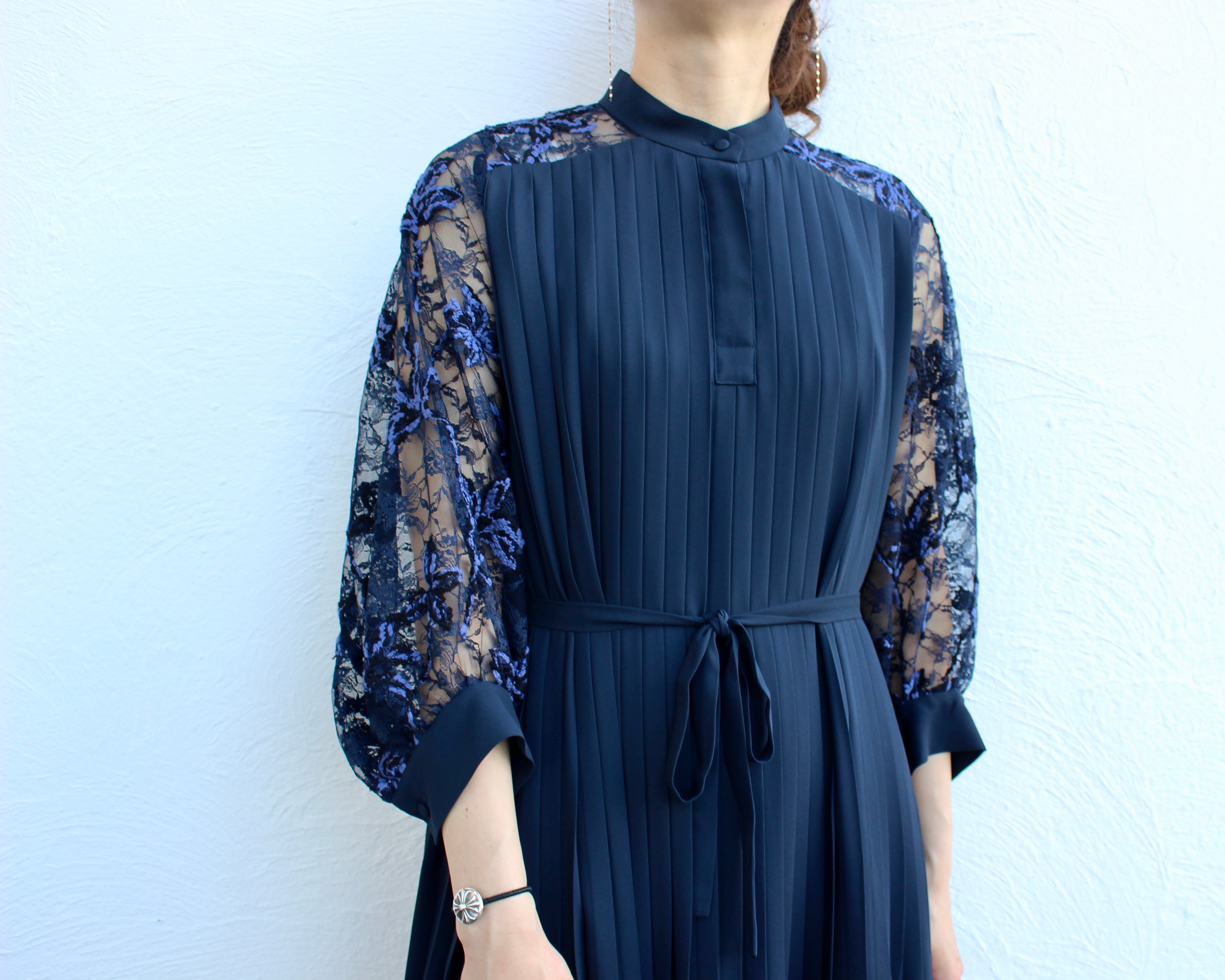 PANORMO/twilight flower pleats dress | Coffee Restaurant