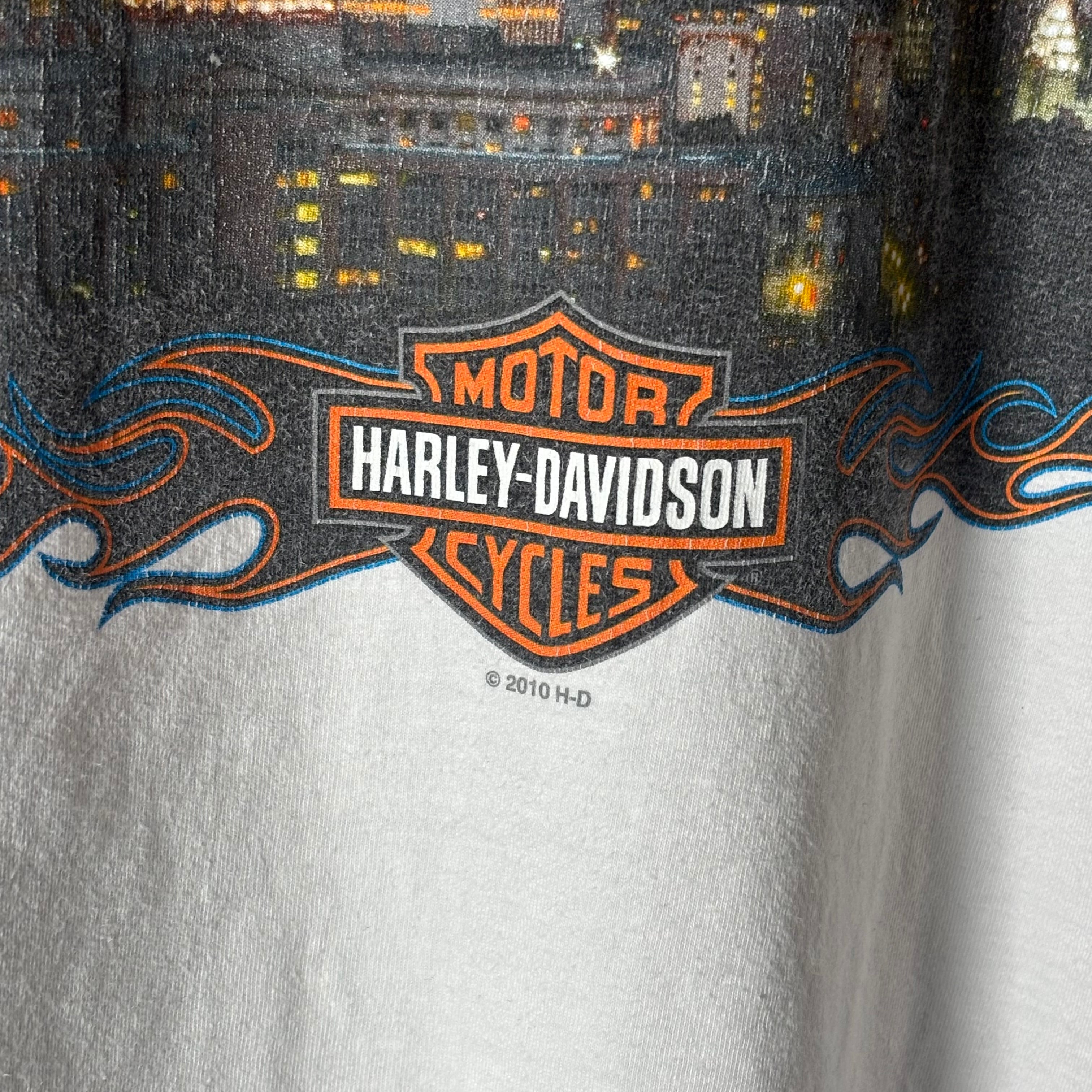 10s HARLEY-DAVIDSON T-shirt ハーレーダビッドソン Tシャツ ホワイト