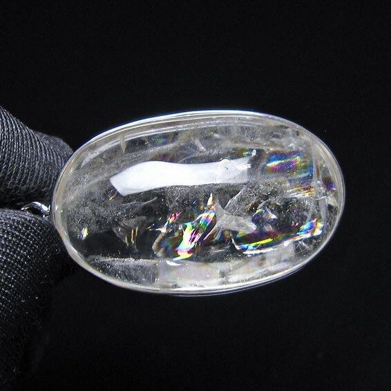 アイリスクォーツ 水晶 ペンダント 虹入り おまかせ便 一点物 112-14174
