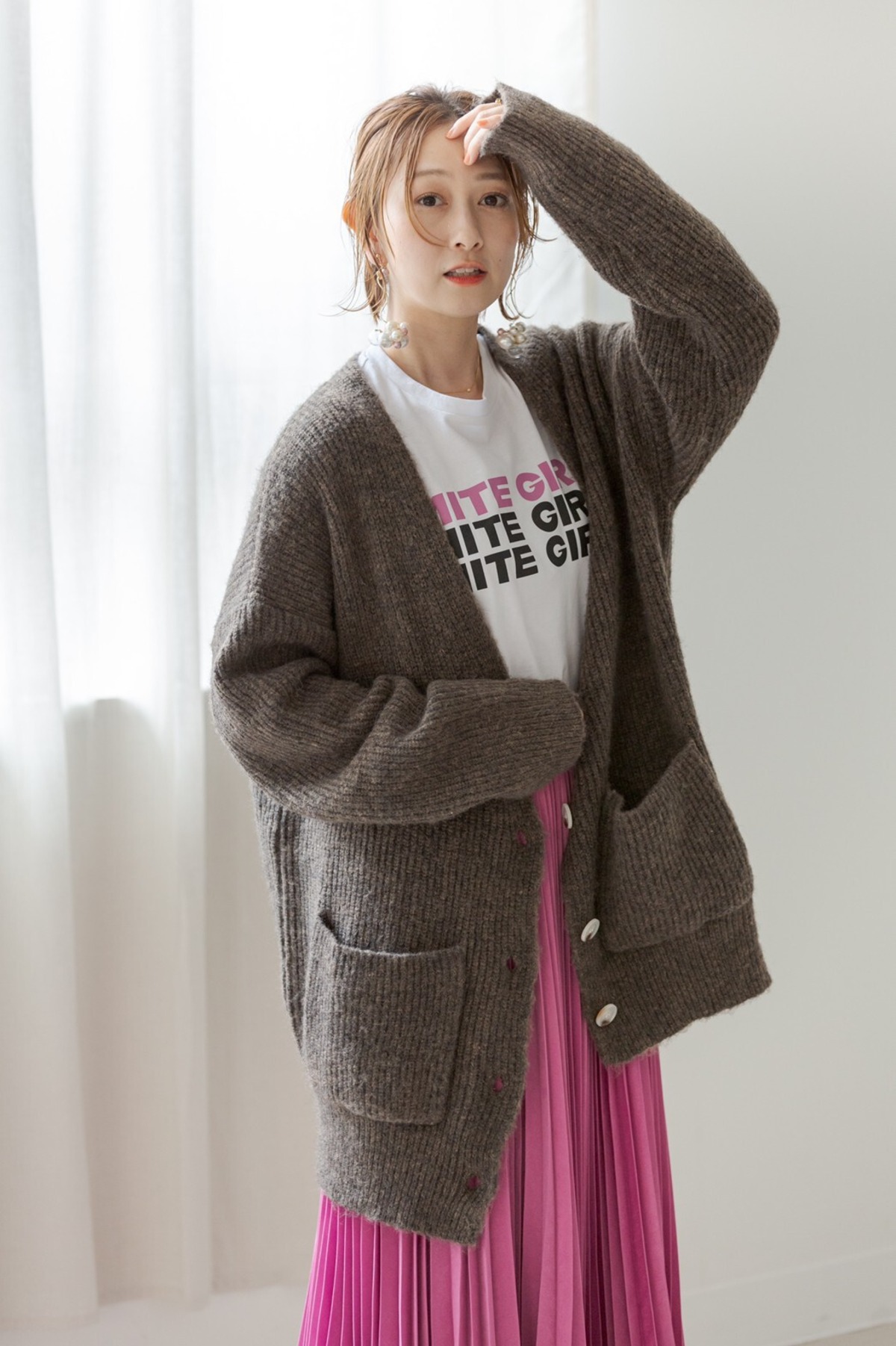 小室安未様着用】loose knit cardigan | mite