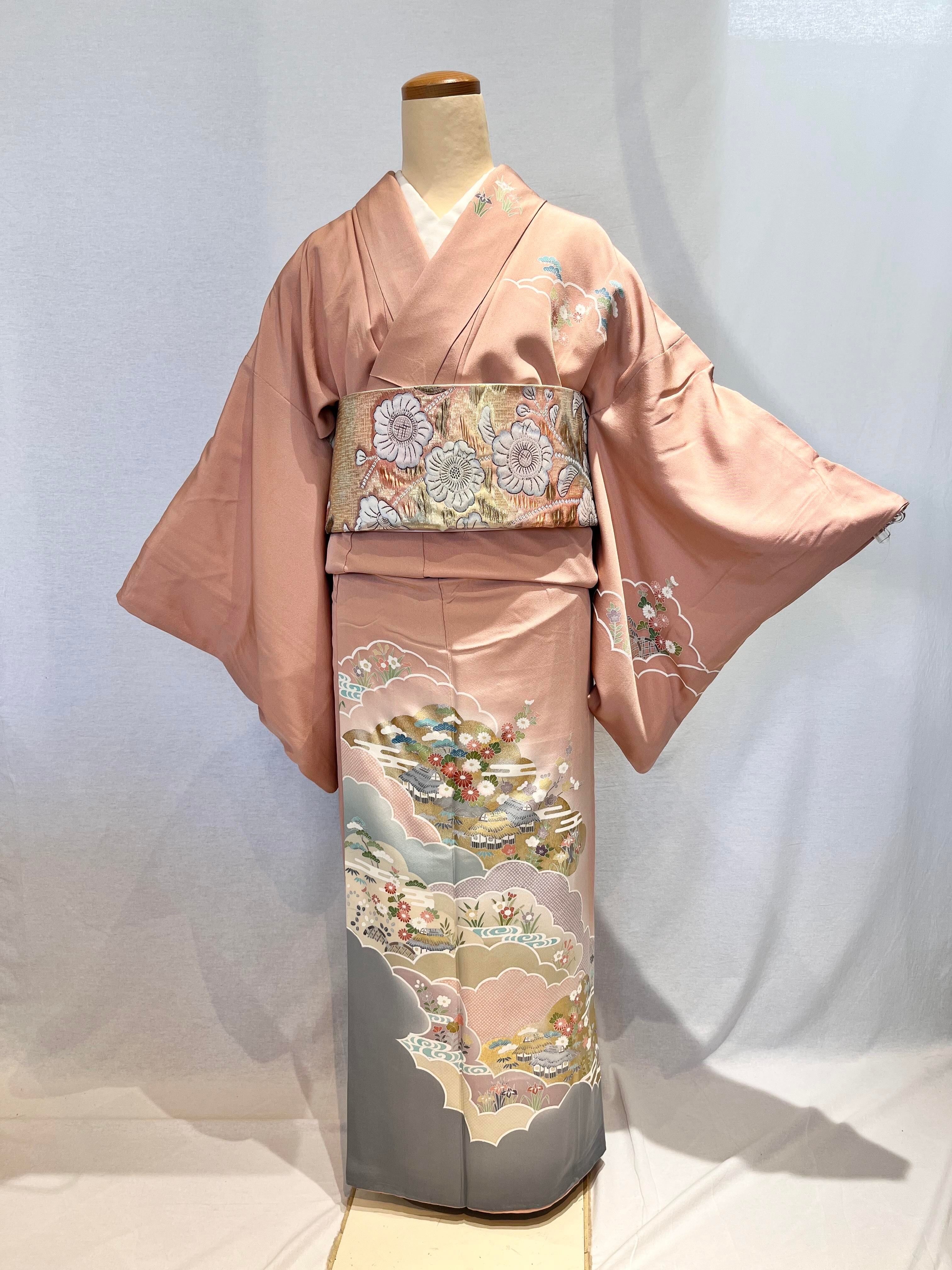 作家物 訪問着 袷単品 Houmongilined kimono   リサイクル着物