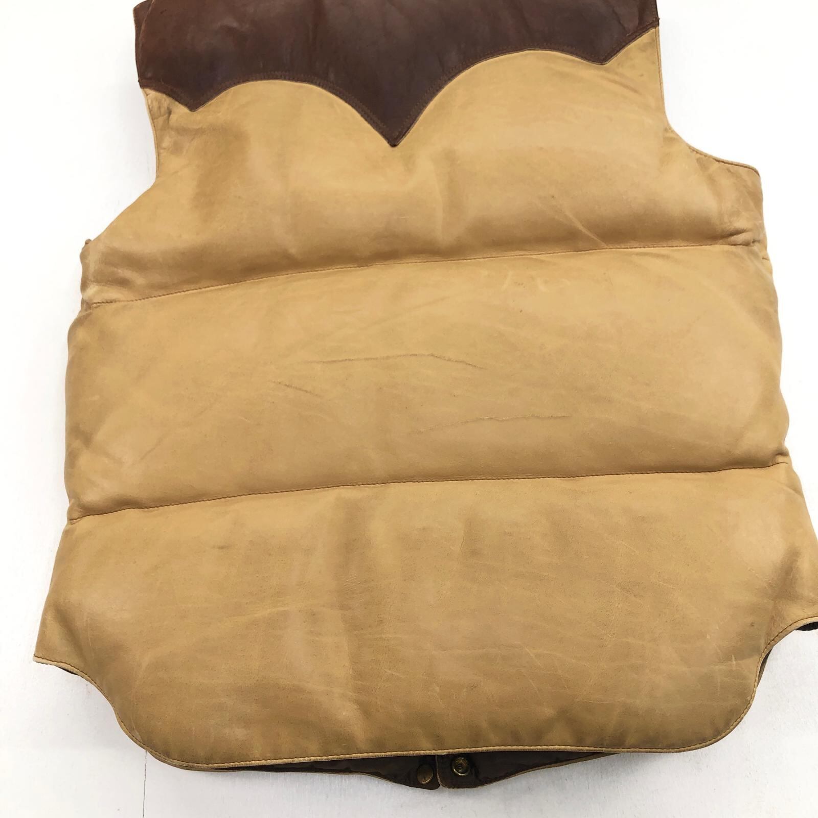 ROCKY MOUNTAIN ロッキーマウンテン 70年代 LDV LEATHER DOWN VEST