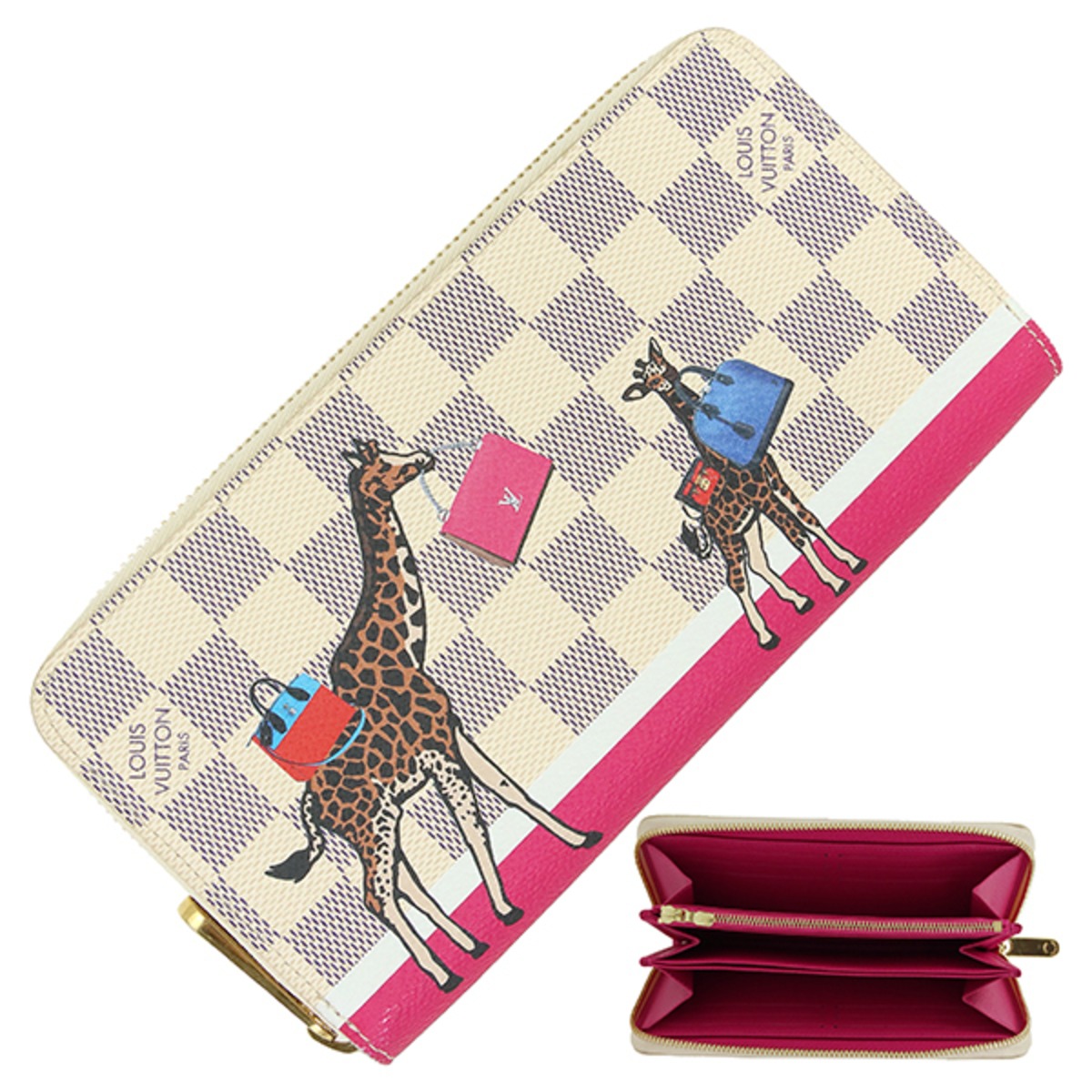 Unused LOUIS VUITTON ルイヴィトン 長財布 ジッピーウォレット ダミエ 