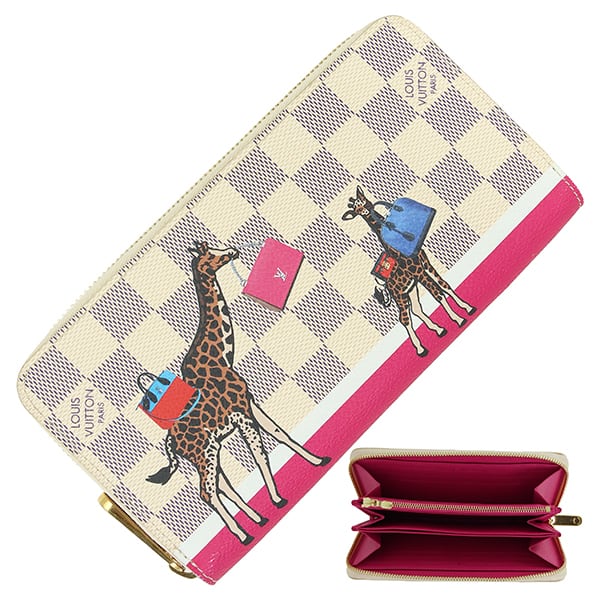 Unused LOUIS VUITTON ルイヴィトン 長財布 ジッピーウォレット ダミエアズール キリン 2017年 クリスマス限定 N60058 未使用品