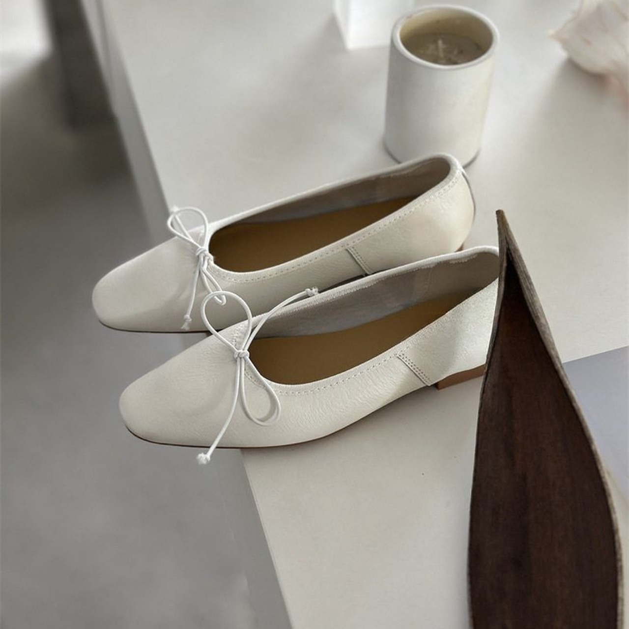 Square Toe Flat Shoes T3400