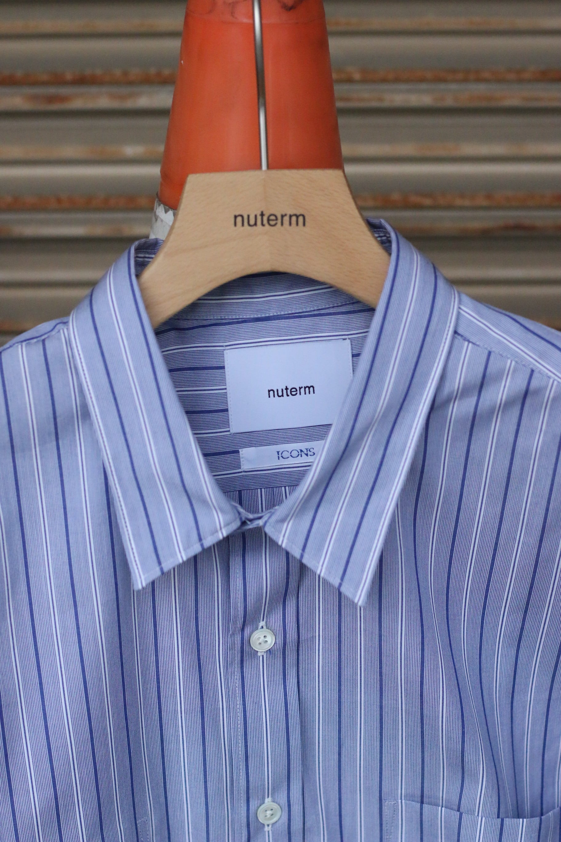 シャツ nuterm  LIGHT BLUE STRIPE nuterm］Relaxin` Shirts ICONS EX. “Blue Stripe” | ICONS