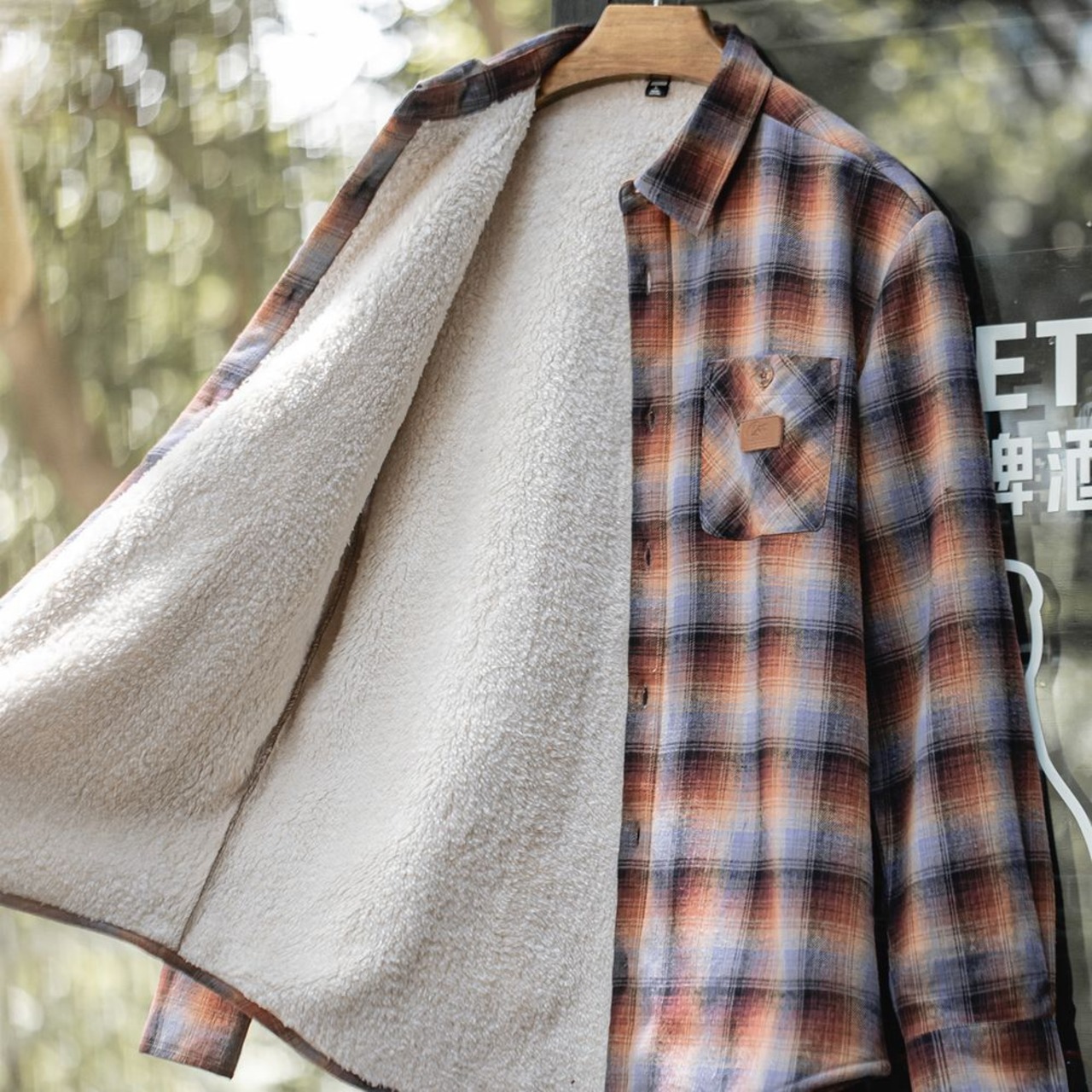 Plaid Fleece Lining Warm Shirt / チェック フリース ライニング ワーム シャツ