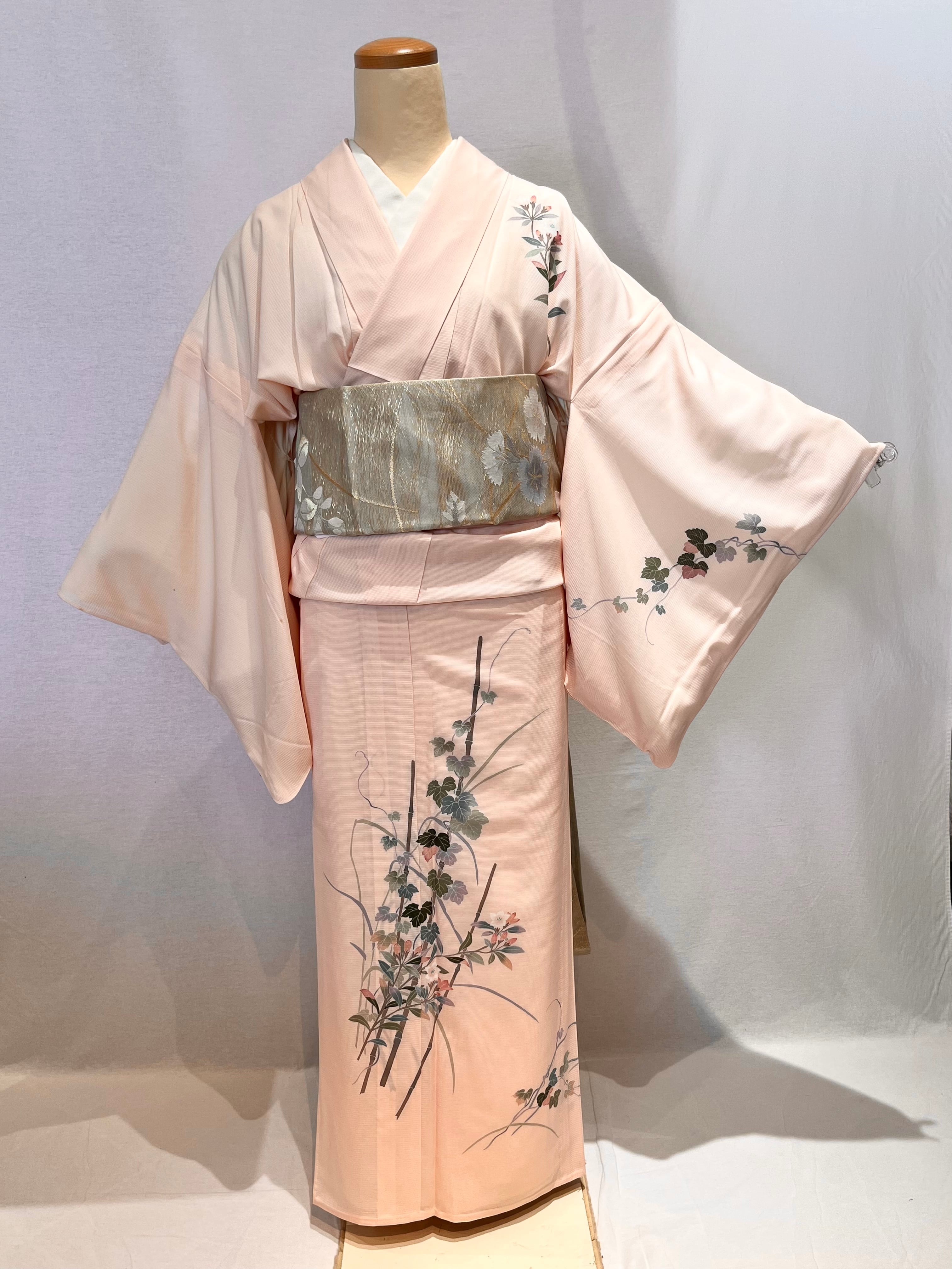 2169 高身長 夏用 絽 訪問着 Kaga Yuzen Ro houmongi for summer | リサイクル着物ショップ La遇 Used  Kimono Shop Lagu powered by BASE