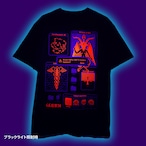 黒魔術デスクトップ|Tシャツ-黒