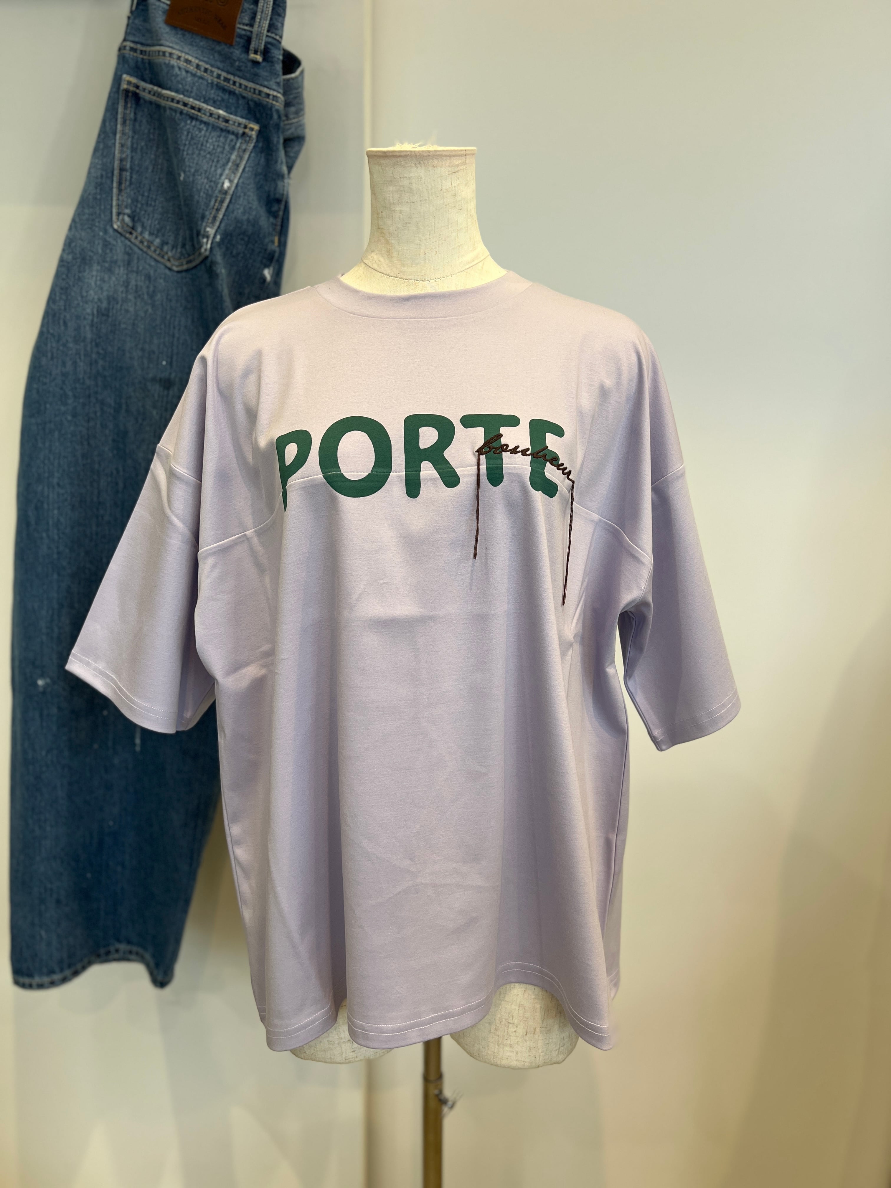 【ESPEYRAC】フリンジロゴプリントT 7611006