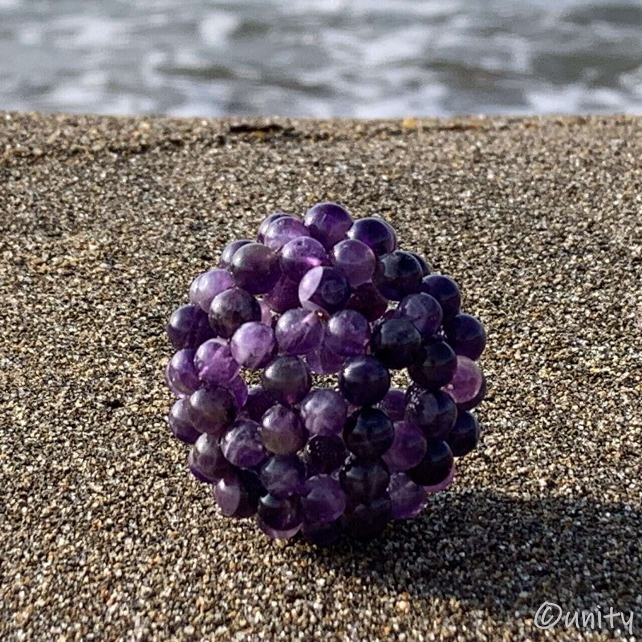 【お値下げ中です❤︎】 神聖幾何学フラーレン　マルチカラーアクアマリン 神聖幾何学フラーレン（アクアマリンAA+）清らかな海の女神