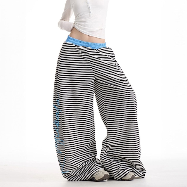 ボーダースクリプトルーズパンツ R01210