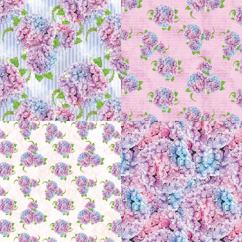 紫陽花の6インチデザインペーパー12種24枚入り Hydrangea Love 紫陽花の6インチデザインペーパー12種24枚入り Hydrangea Love