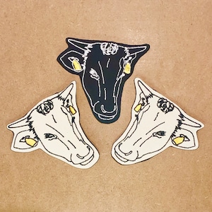 the WAGYU  刺繍コースター ≪ faceライン ≫