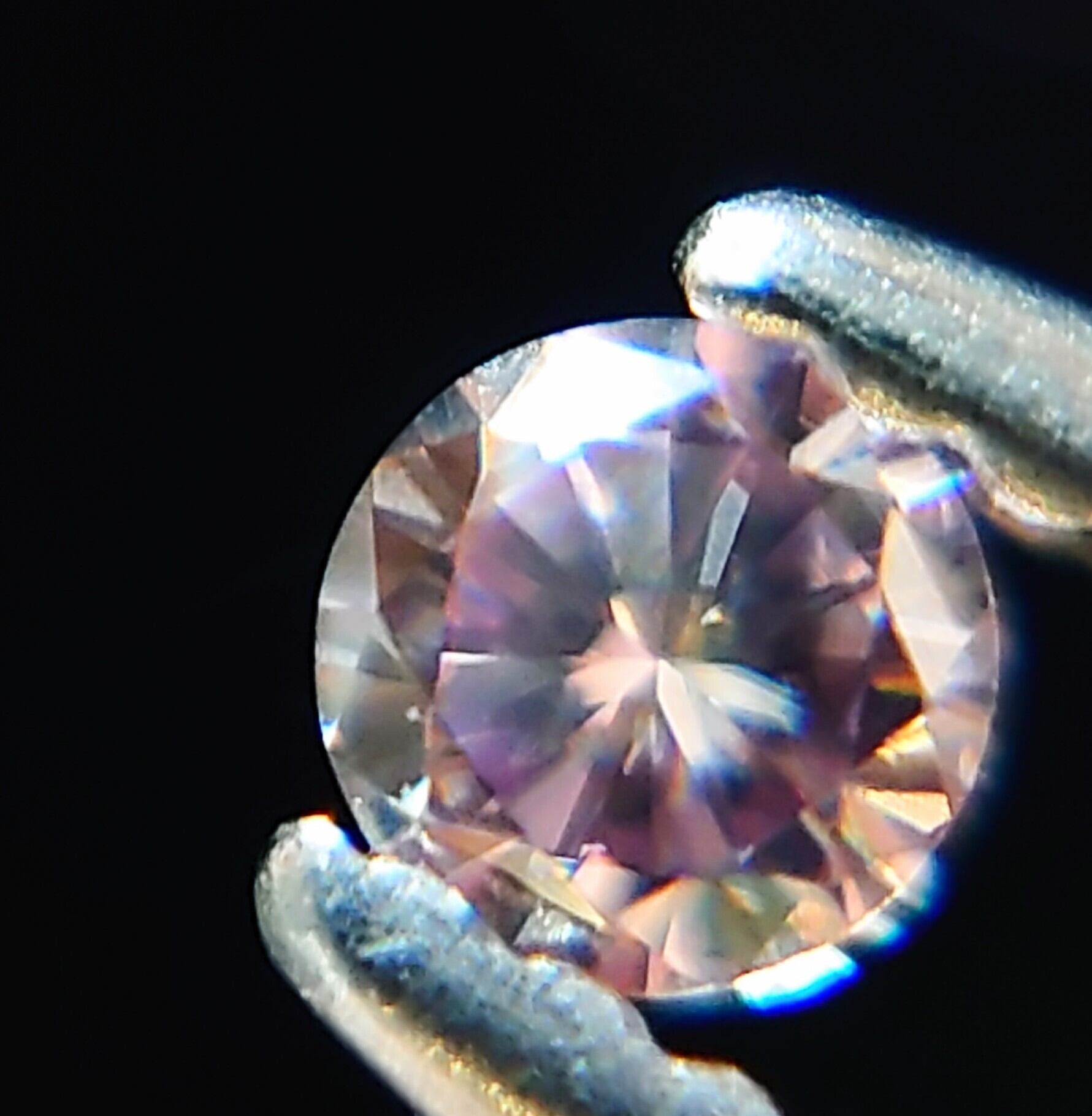 Fancy Purple Pink 0.028ct 天然ピンクダイヤモンドルース☆ | wisteria777