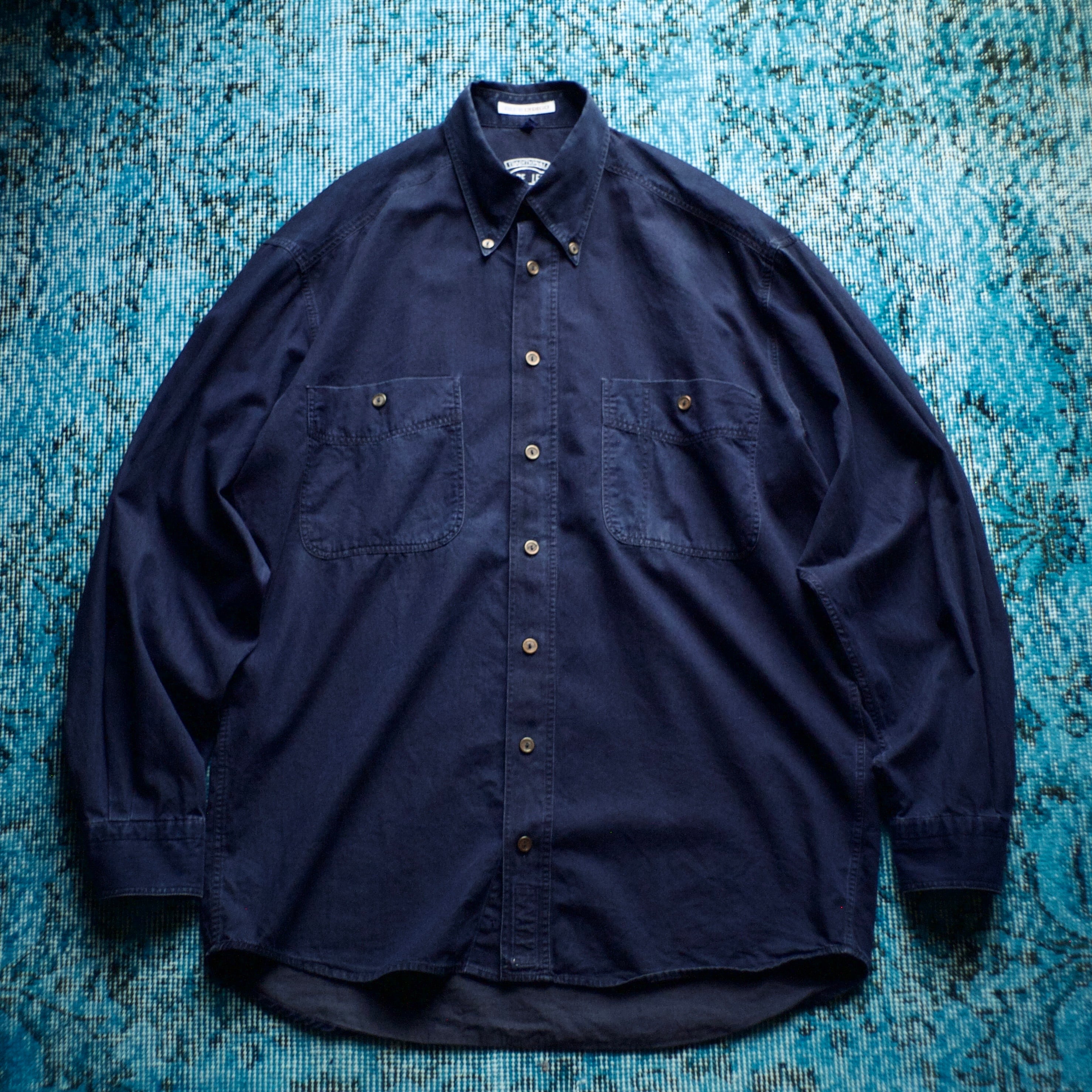 nonnotte draping shirt type A blue granite | Pay ID