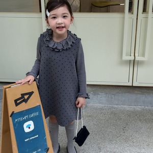 秋フリルカラーTシャツ